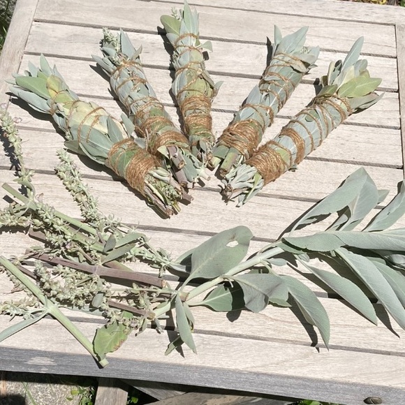 White Sage 1 stick 8”x 1” Organic New Hand Crafted - Picture 3 of 12